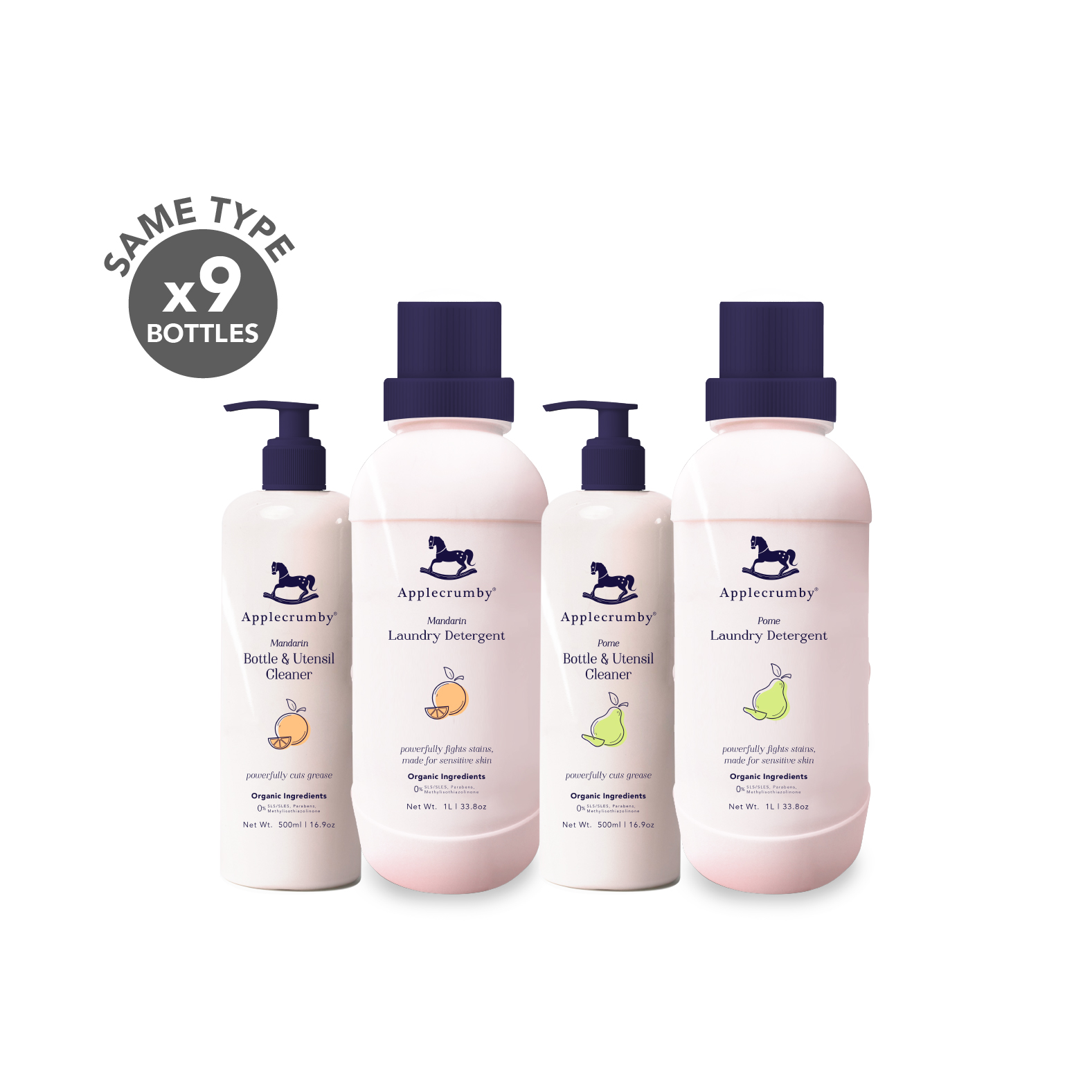 Applecrumby Cleaning ANY 9 Bottles